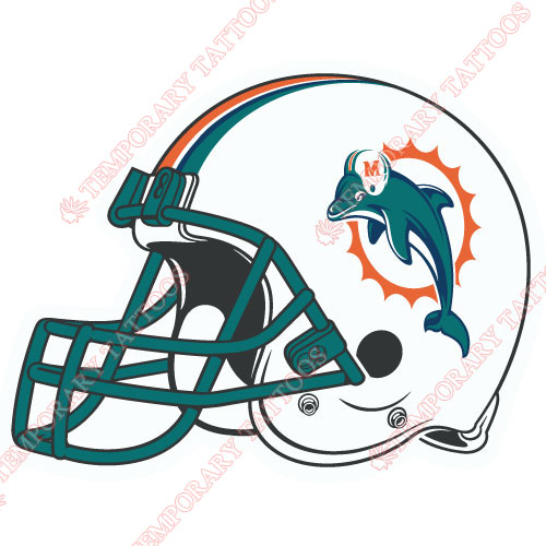 Miami Dolphins Customize Temporary Tattoos Stickers NO.585